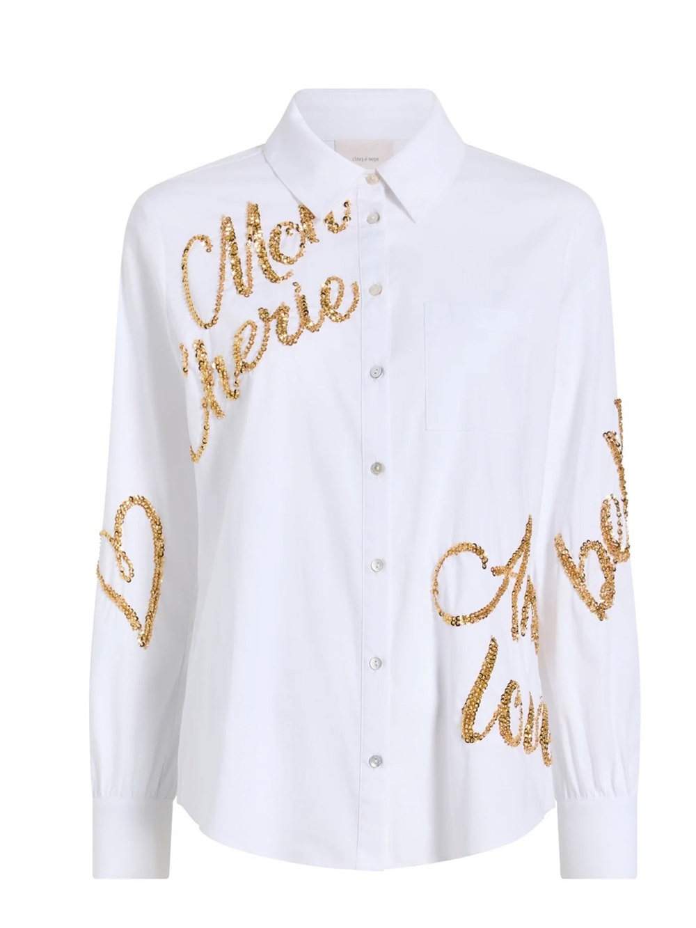 cinq a sept Crushed Sequin
Loveletter Blanche Top